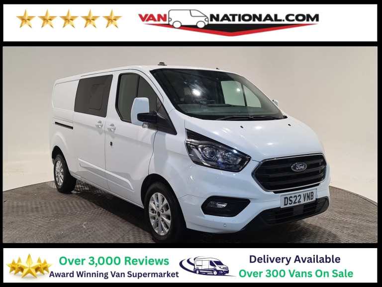 2022 Ford Transit Custom 2.0 320 ECOBLUE LIMITED L2 H1 130 BHP COMBI VAN Crew Van Diesel Manual