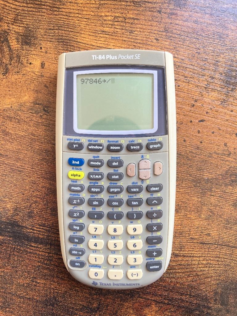 TI-84 Plus Pocket SE Graphing Calculator – Good Condition