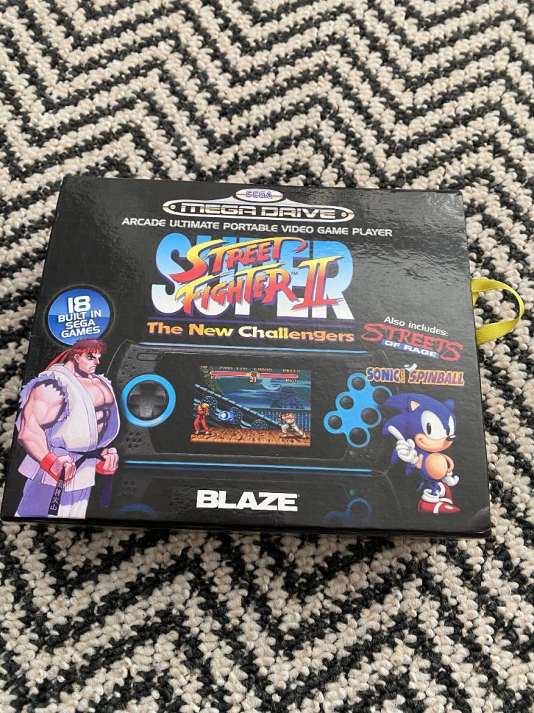 Sega Mega Drive Portable Console - Street Fighter II, As Good As New