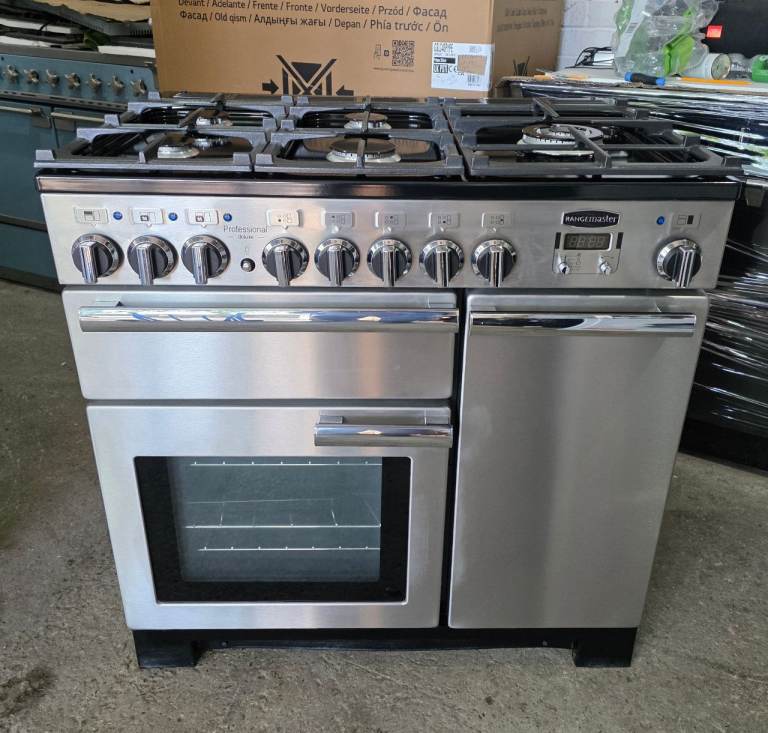 Rangemaster 90cm Dual Fuel Range Cooker Stainless Steel £2,349rrp!