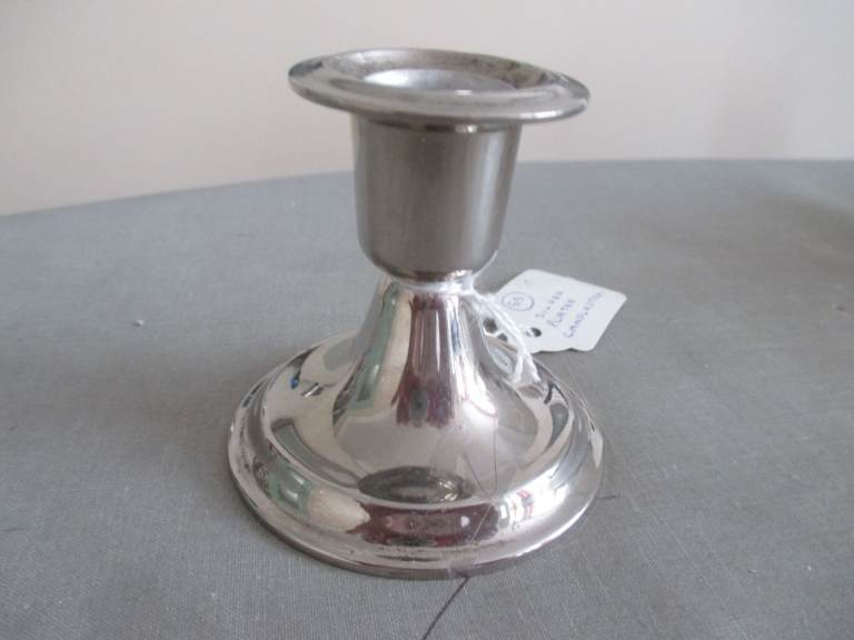 SILVER PLATED SMALL CANDLESTICK