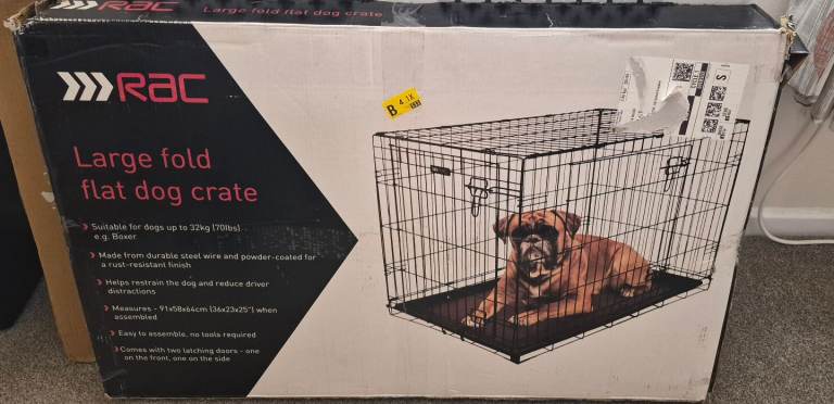RAC Large dog crate BRAND NEW 