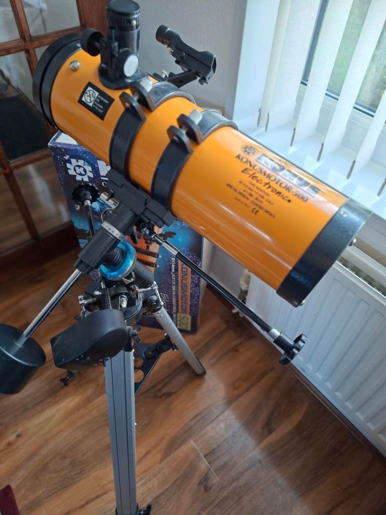 With box Konus Konusmotor-500 telescope, 