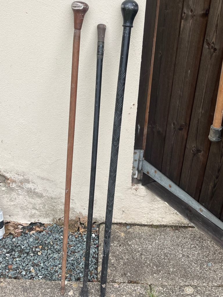 Job lot of walking sticks 