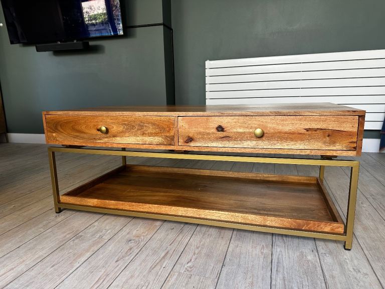 Atkin & Thyme Henley Coffee Table, Solid Mango Wood, Very Good Condition