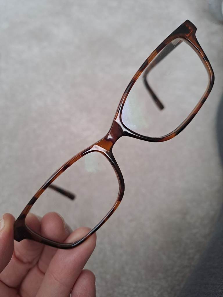 Plastic lightweight tortoise shell ladies glasses with prescription varifocal lenses fitted 