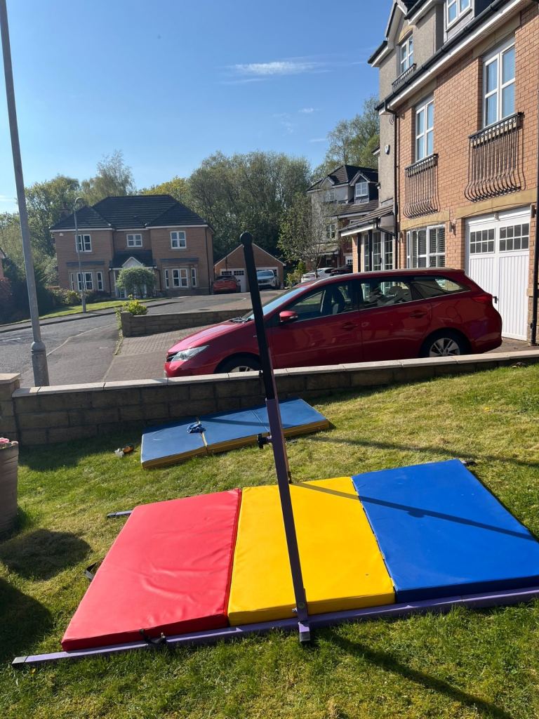 Gymnastics Bars with Mat