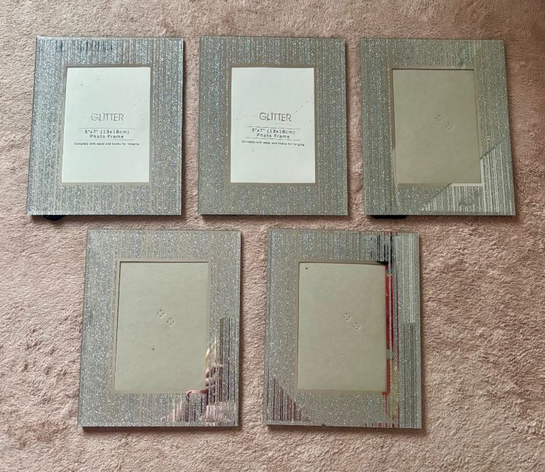5 x Glitz 5 x 7 Photo Frames For All