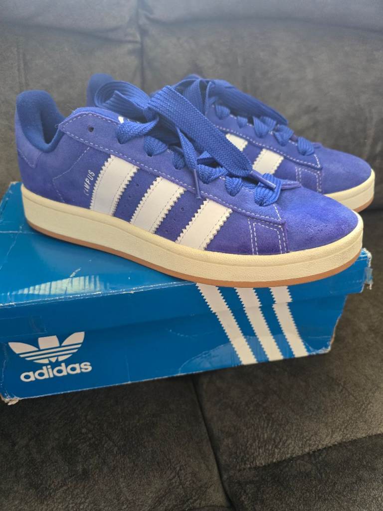 Adidas Campus Trainers – Blue Suede, Brand New in Box