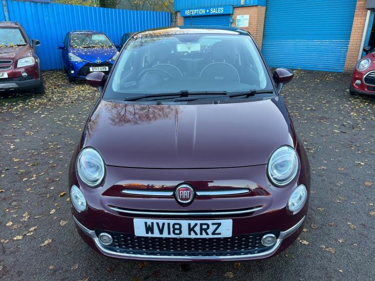 2018 Fiat 500 1.2 Lounge Euro 6 (s/s) 3dr HATCHBACK Petrol Manual