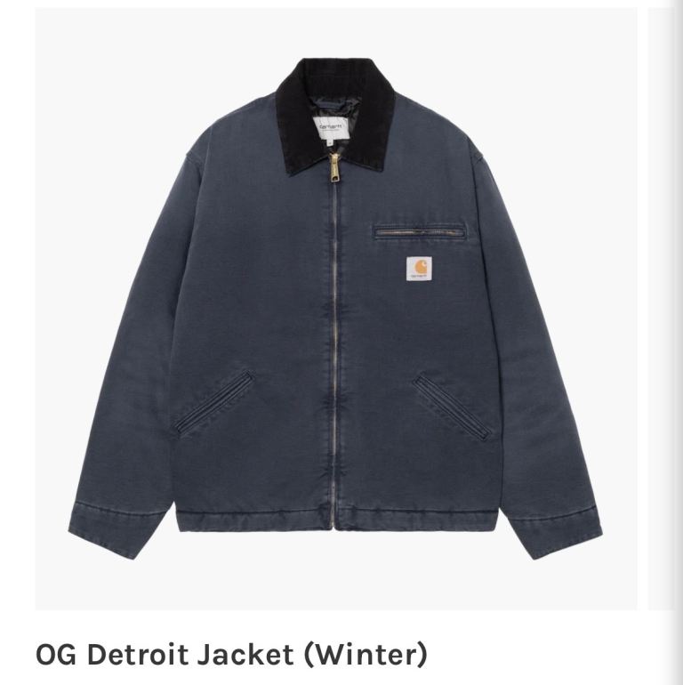 Carhartt OG Detroit Winter Jacket Size S