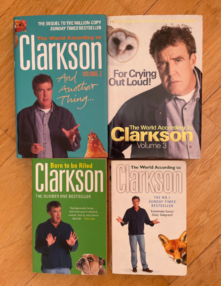 VGC BUNDLE OF x4 JEREMY CLARKSON BOOKS (Cars Clarkson's Diddly Squat Farm)
