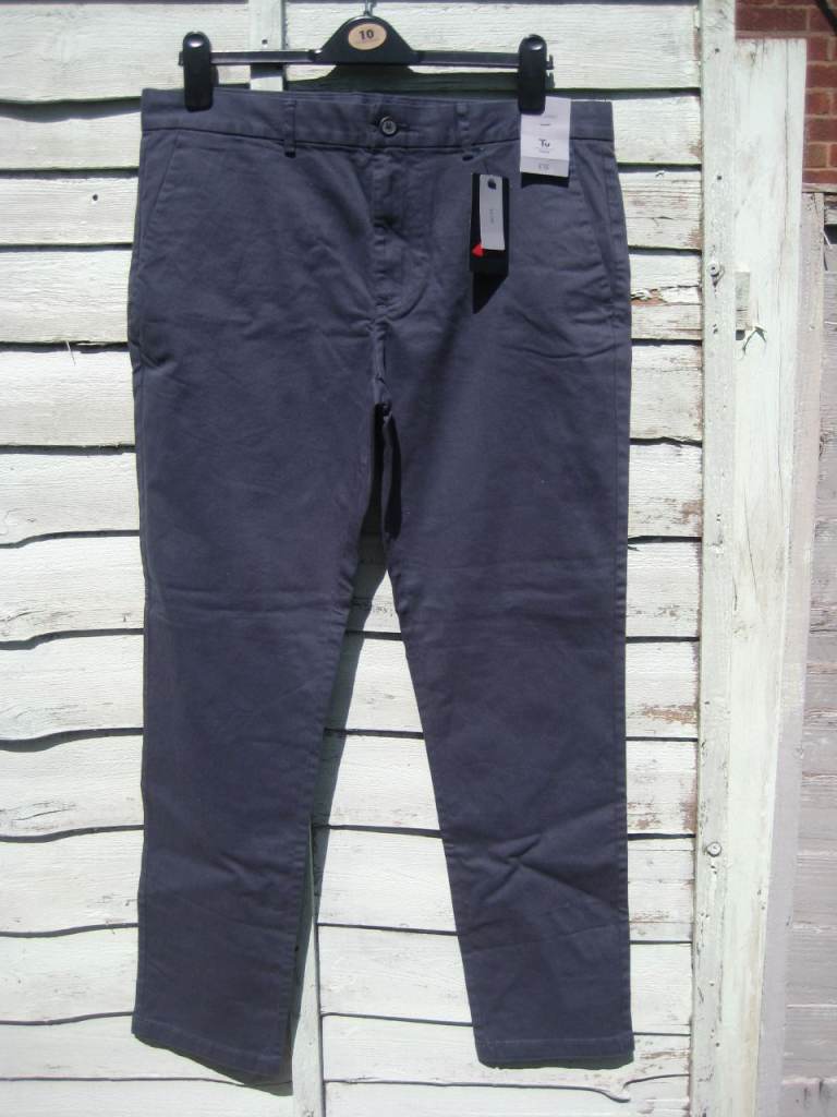 image for Brand New 36 Inch Waist TU Slim Fit with Lycra Stretch Trousers with Label for £7.00
