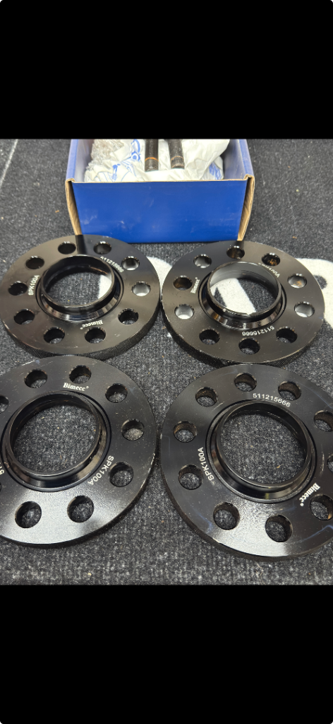 Black Wheel Spacers 15mm for Mercedes A B C Class Cls