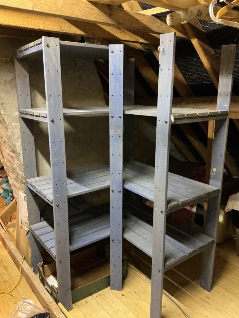 IKEA Wooden storage shelves