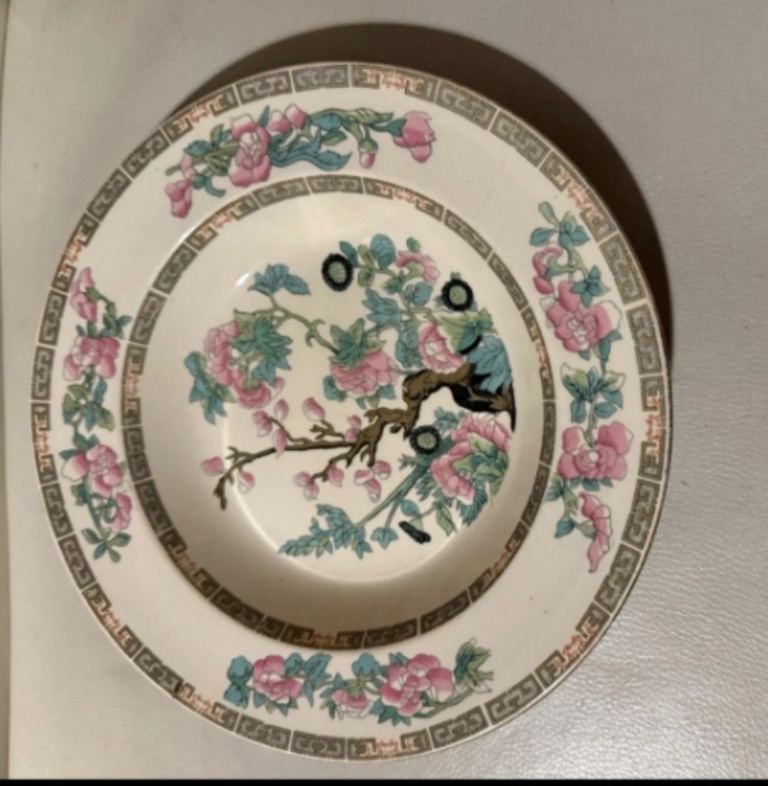 Chinoiserie Morley Ware Indian Tree Soup or Salad Bowl Circa 1940,