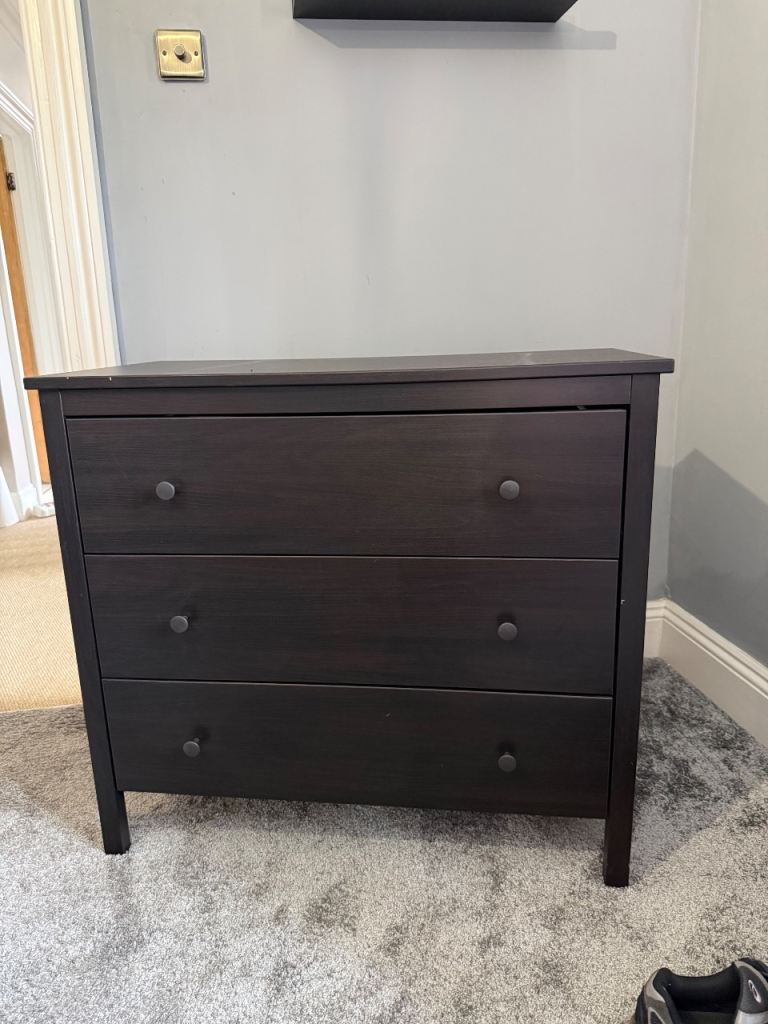 IKEA Black Chest of Drawers