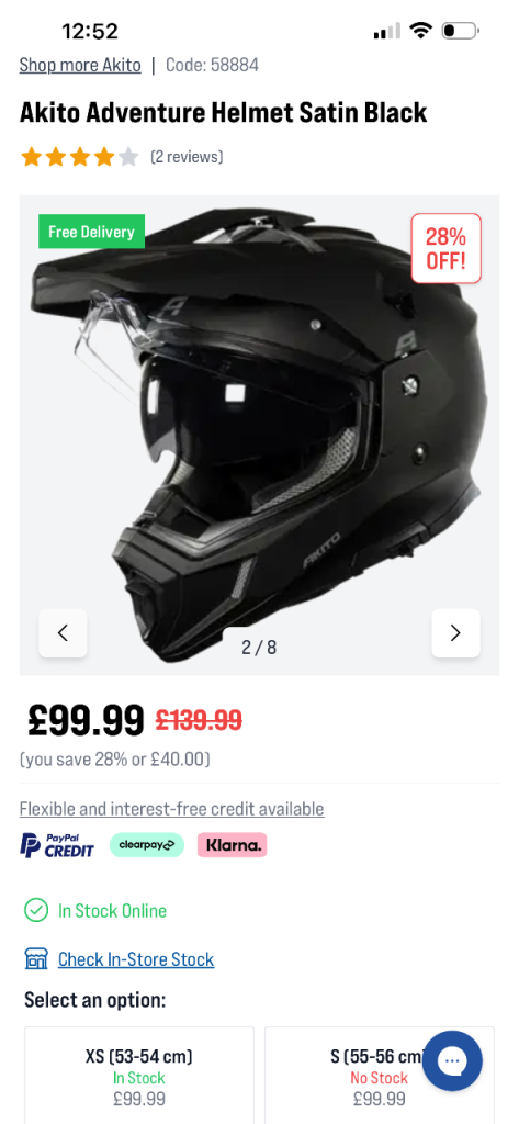 Brand new akito helmet 