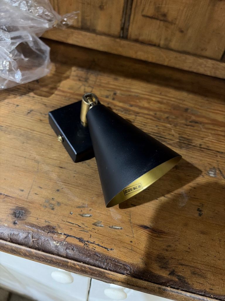 Pooky Black and Gold spot Light 