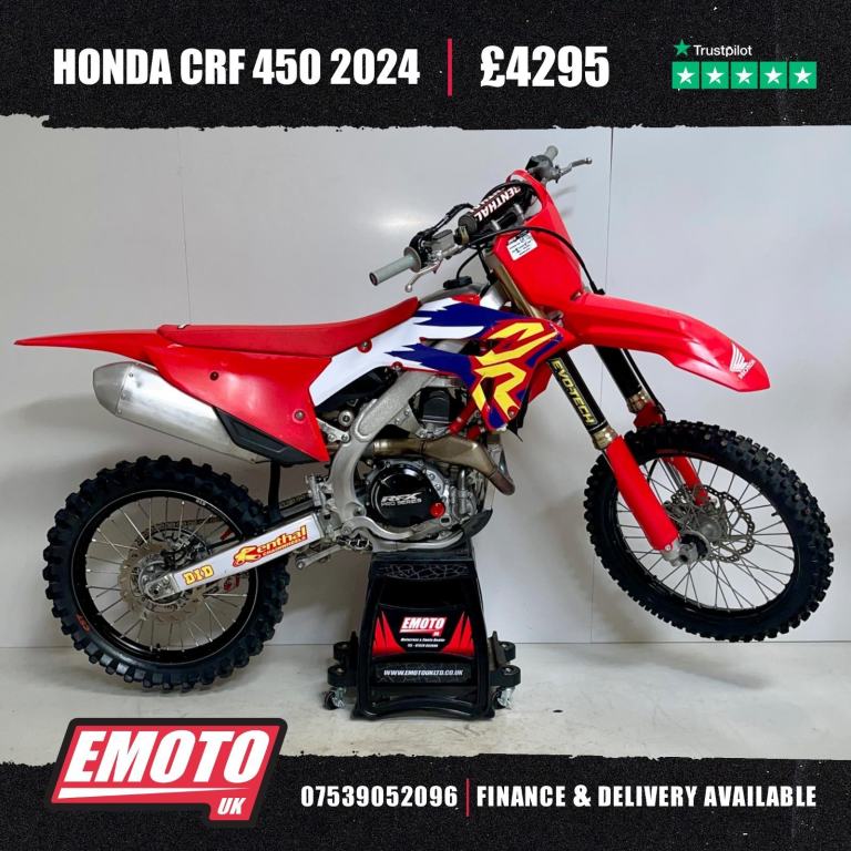 HONDA CRF 450 2024 Motocross Bike 450cc @EmotoUK - Finance Available