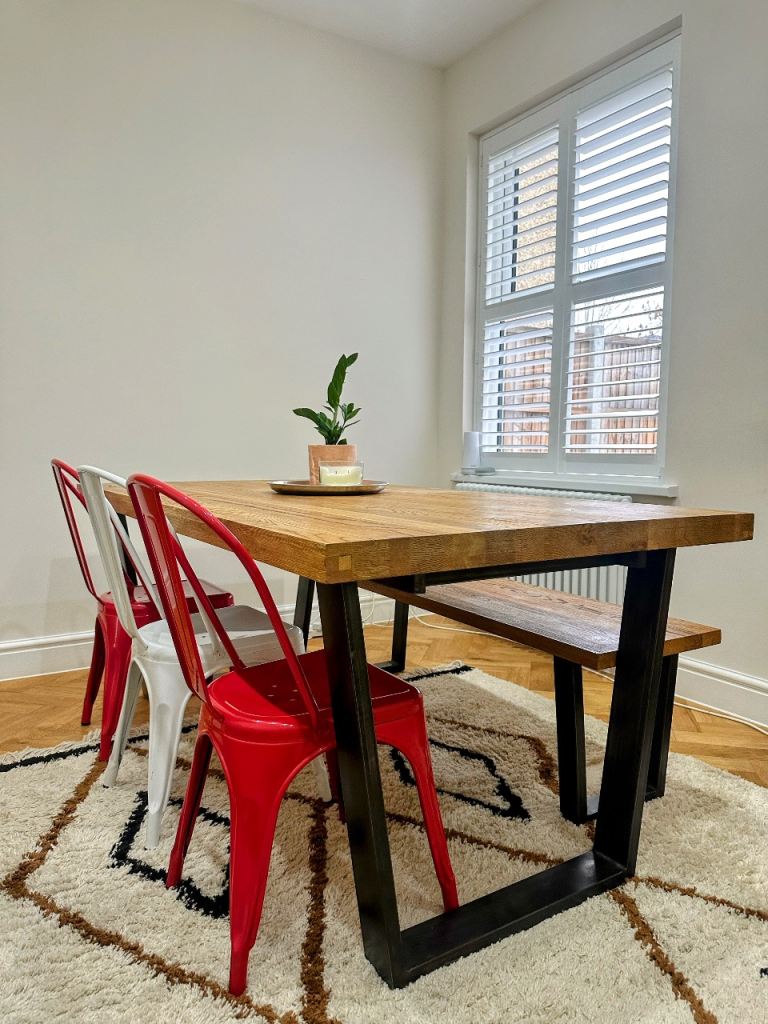 John Lewis Calia Solid Oak Dining Set – Table, Bench & 3 Chairs