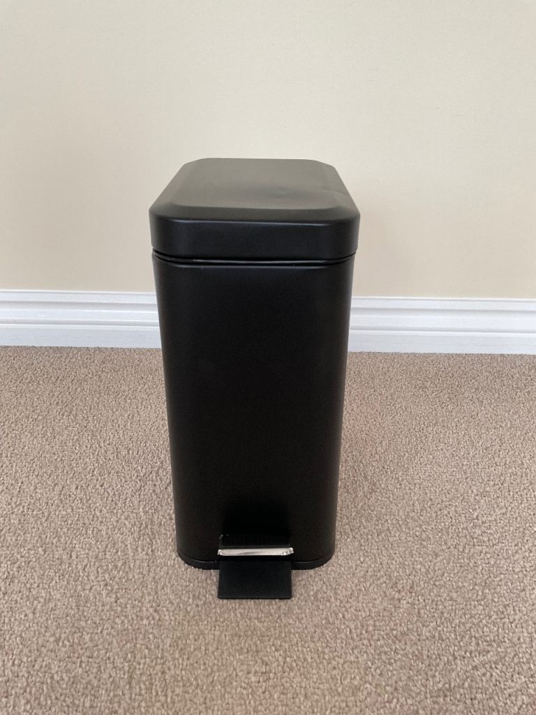 Next soft close 5 litre black bathroom pedal bin