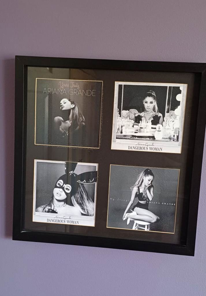 Ariana Grande Framed Pictures – Black Frame, Excellent Condition