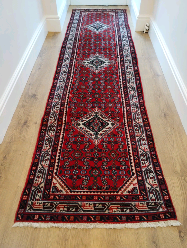 Vintage Handmade Persian wool Runner.