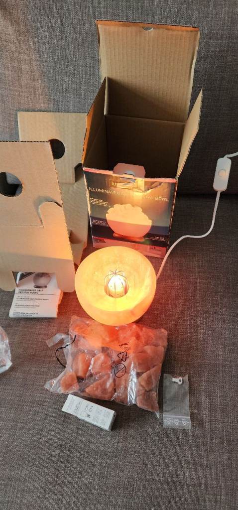 Handcrafted crystal salt lamp