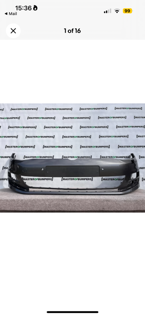 VW Golf MK7 2013-2019 front bumper 