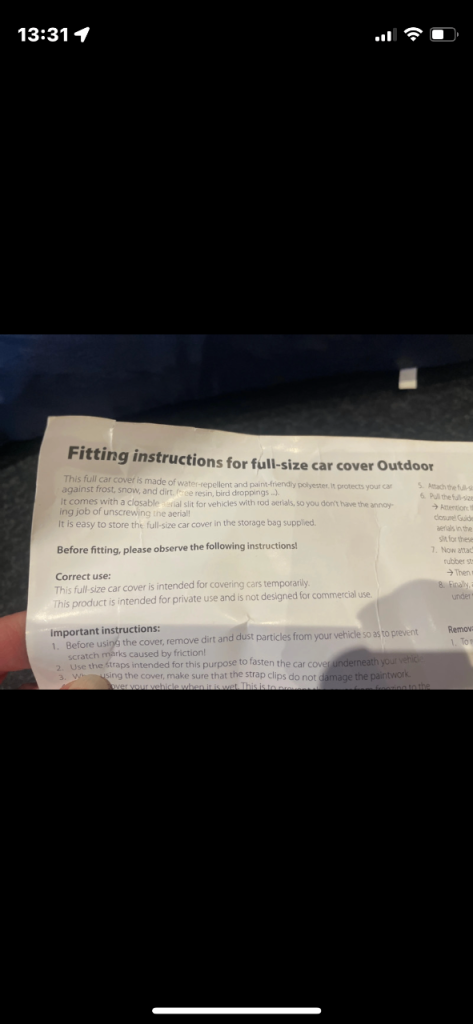 Car Cover Brand new never used.