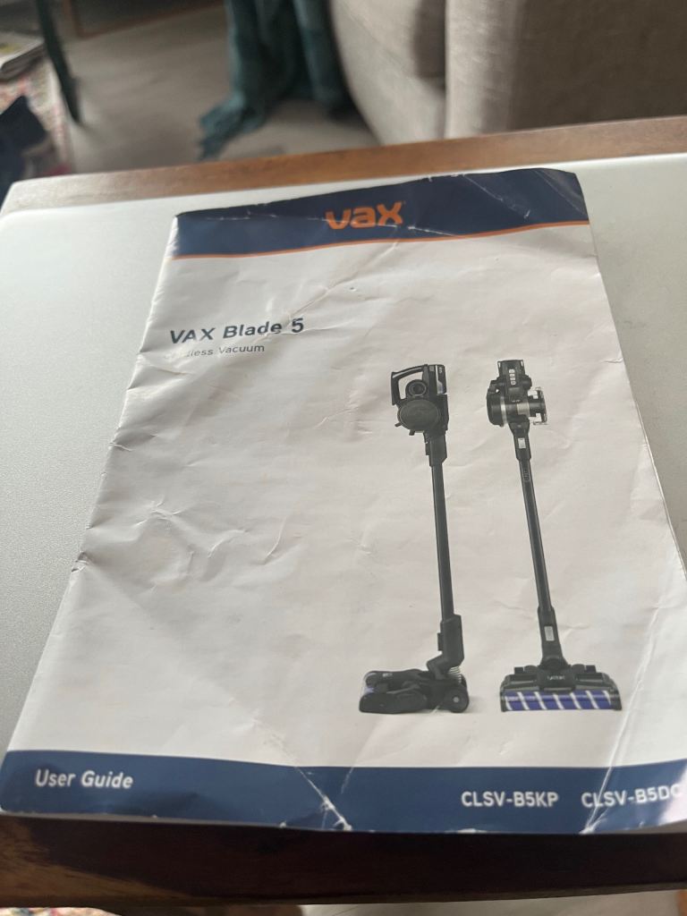 Vax cordless upright 