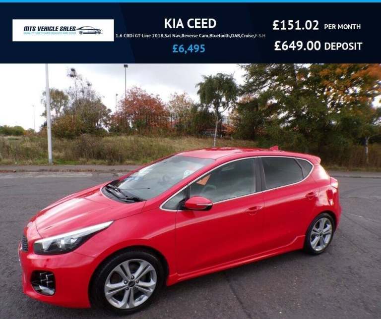 2018 Kia Ceed 1.6 CRDi ISG GT-Line 5dr HATCHBACK DIESEL Manual