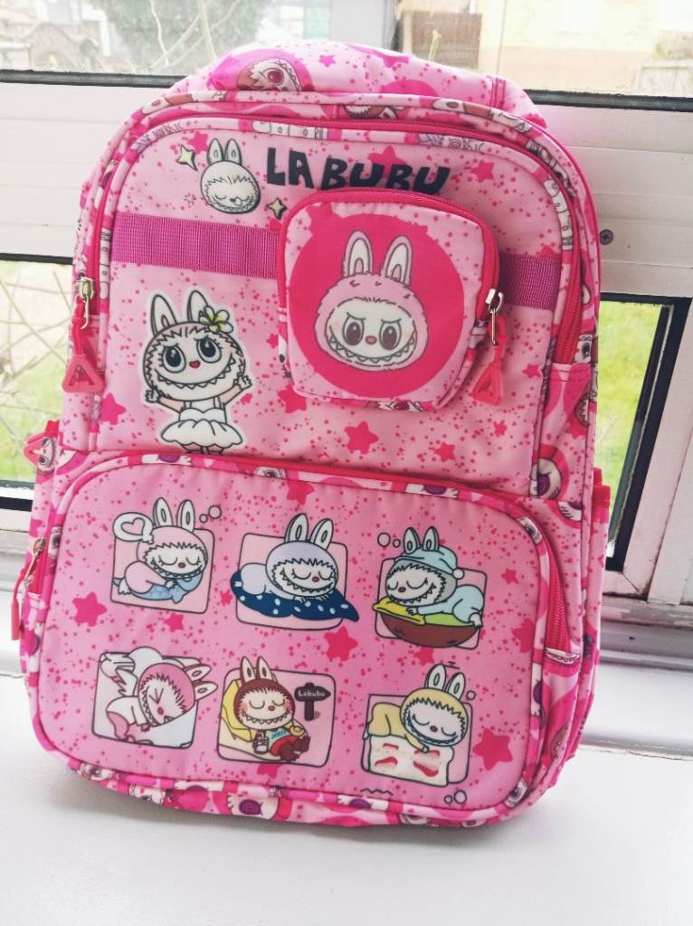 Girls, Cute Monster theme Backpack, school bag 