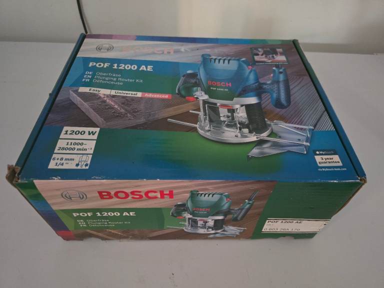Bosch POF 1200 AE Plunge Router – New in Box