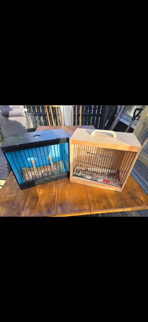 2x bird transport cage