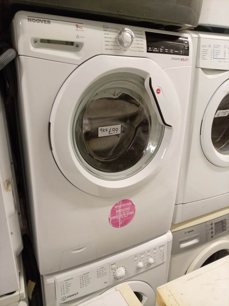 Hoover 9kg washing machine 1400 spin aaa energy rating big size drum £99
