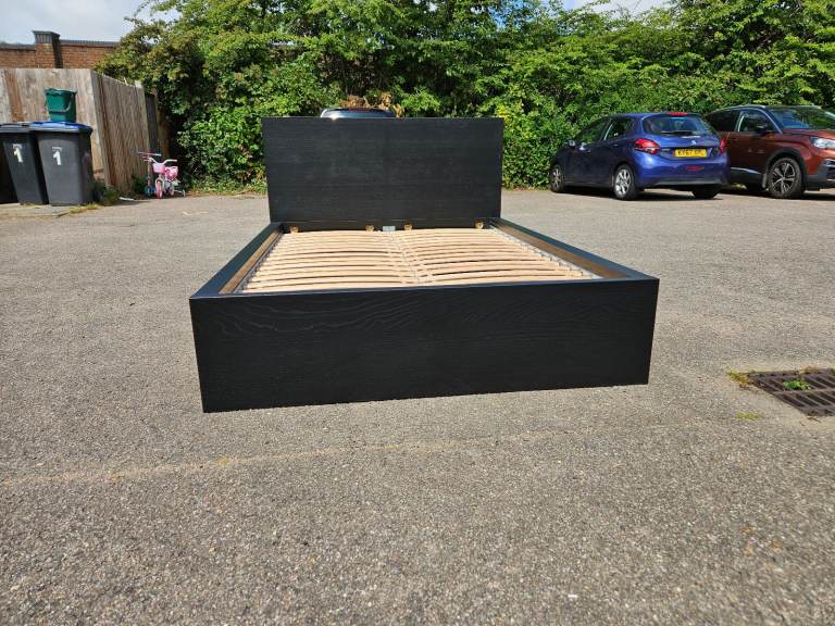 FREE DELIVERY IKEA MALM STANDARD DOUBLE SIZE BED FRAME WITH 2 UNDERNEATH DRAWERS