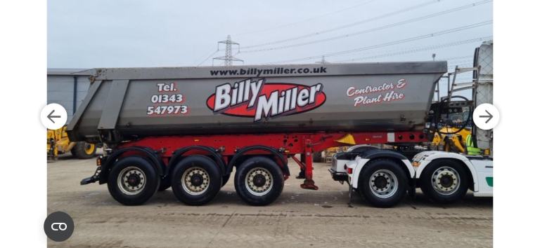 Schmitz steel aggregate tipping trailer lift axle tested 