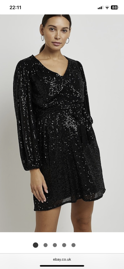 Black Sequin  Dress