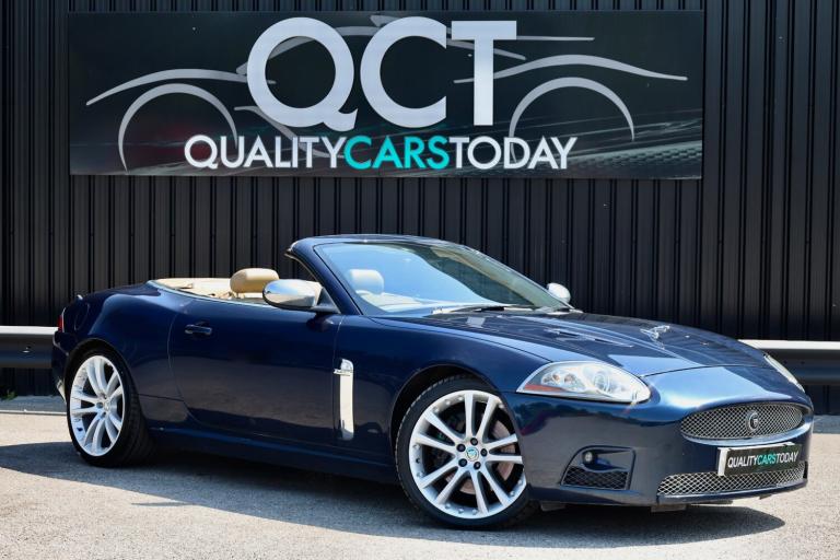 Jaguar XKR 4.2 V8 Supercharged Convertible *Indigo Blue + Caramel + Burr Walnut*