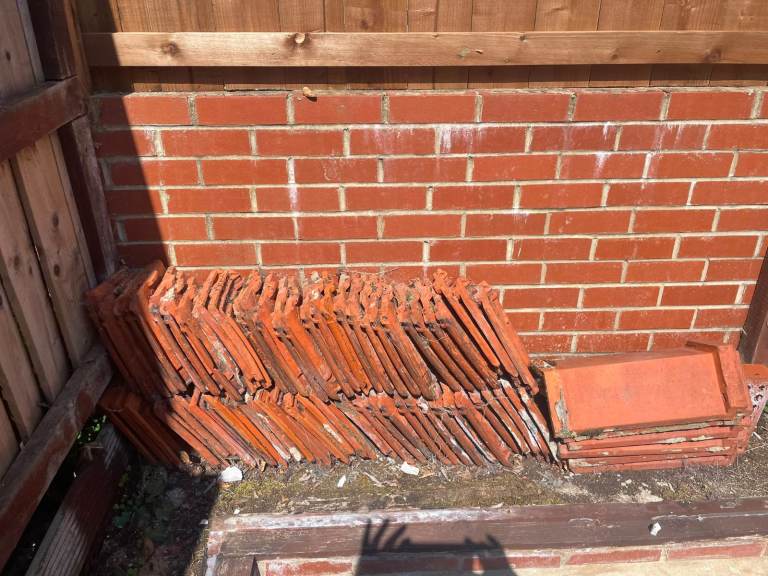 Belgian reclaimed Terracotta roof and ridge tiles 