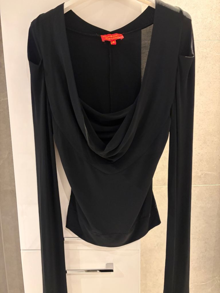 Vivienne Westwood Red Label Black Draped Top - Size M