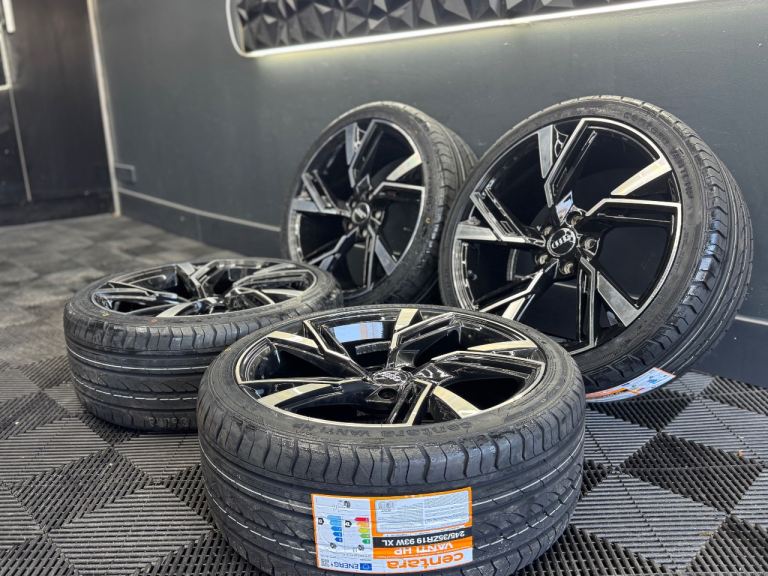 NEW 19” inch Rs Rs3 Rs4 S3 Alloys Wheels Audi A3 5x112 A4 A6 Tt Scirocco Caddy Vw golf r