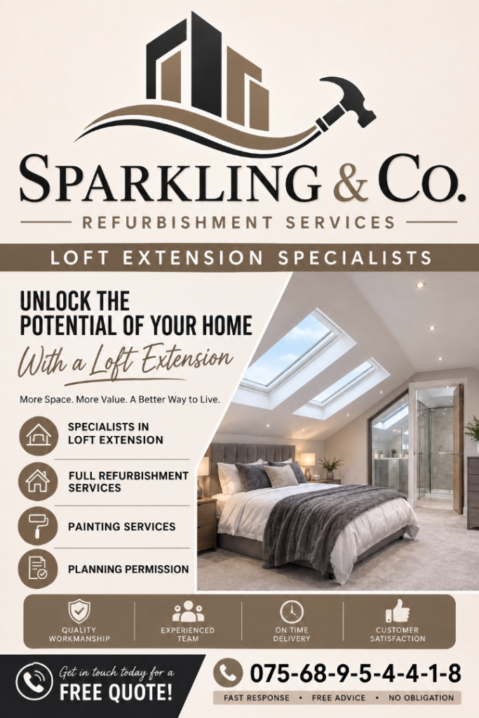 🏡Professional Builders Specialist in full refurbishment and painting loft extension services 