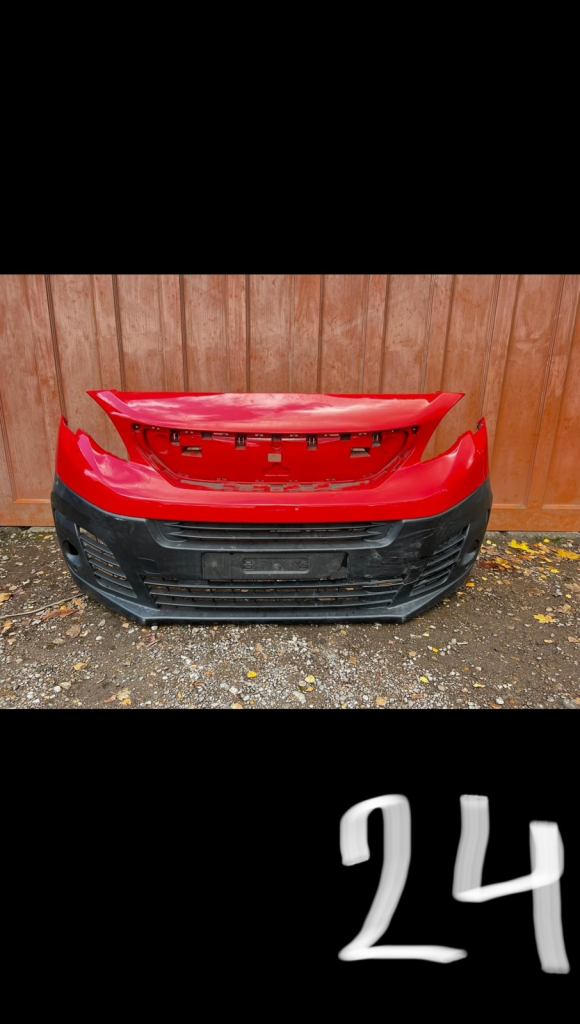 Peugeot Expert 2016-20 front bumper complete in red good condition