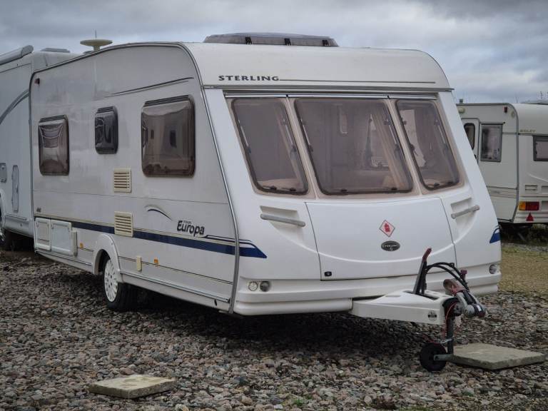 Swift Sterling Europa 2004 4 berth fixed bed caravan , mover, solar , awning