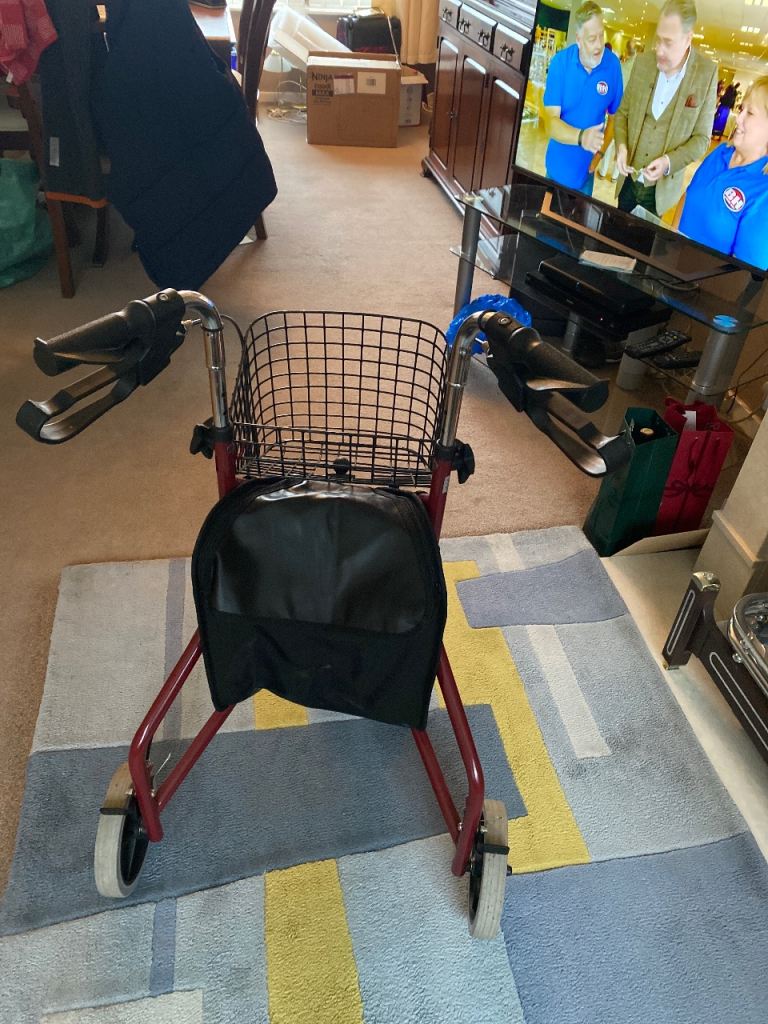 3 wheeler drive 3 wheel walker burgundy