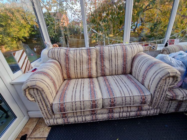 image for Two seater and single seater sofa with Ottoman