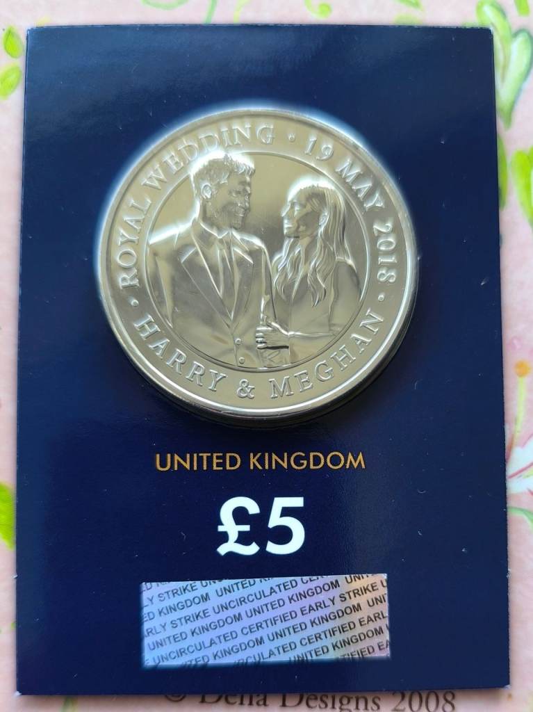 Royal Wedding 2018 Harry & Meghan £5 Coin